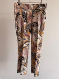 Women’s Cropped Classic Pants – Abstract Print