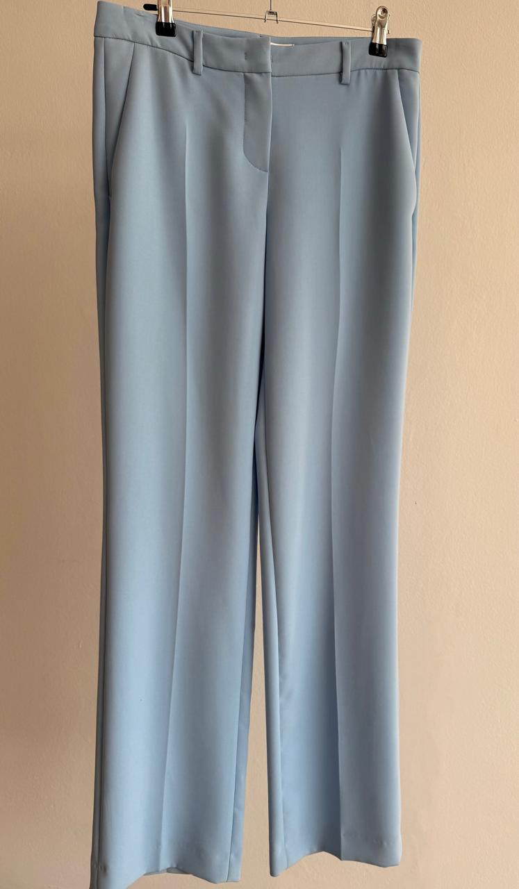 Women’s Long Tailored Pants – Light Blue