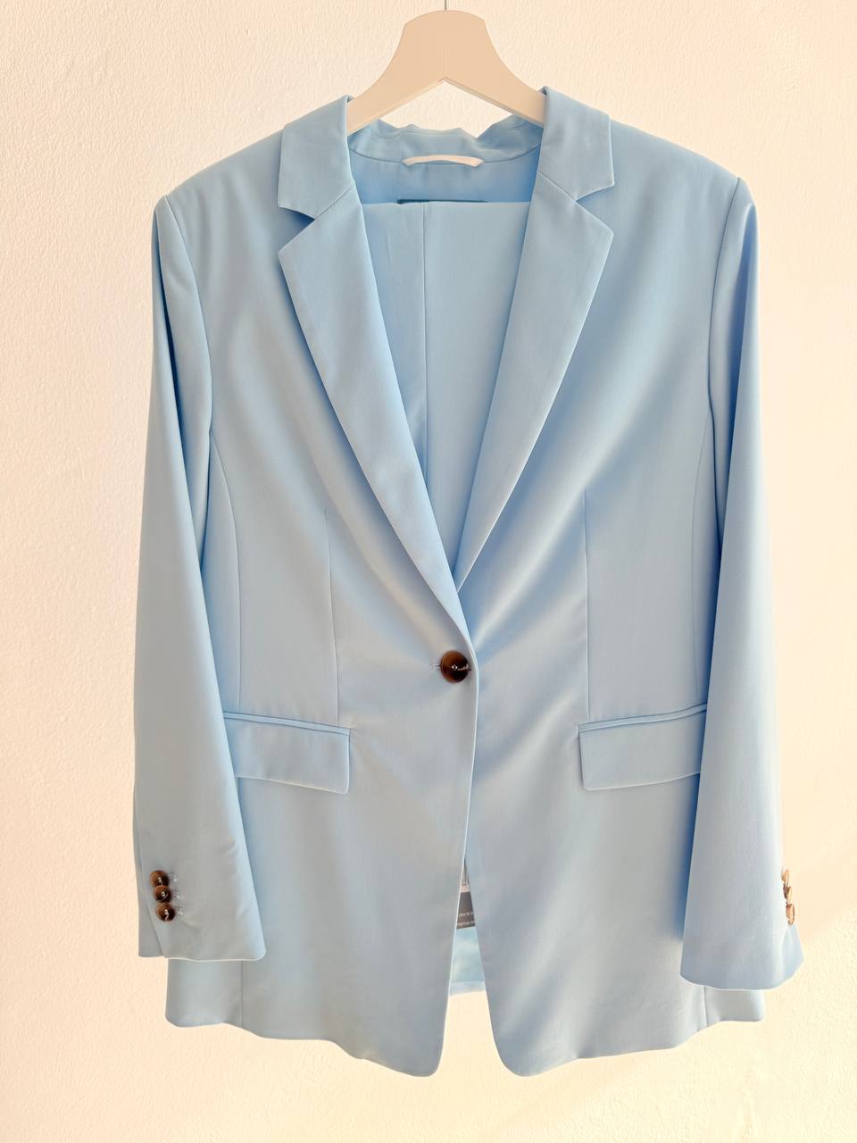 Women’s Pantsuit – Light Sky Blue (Blazer + Trousers)
