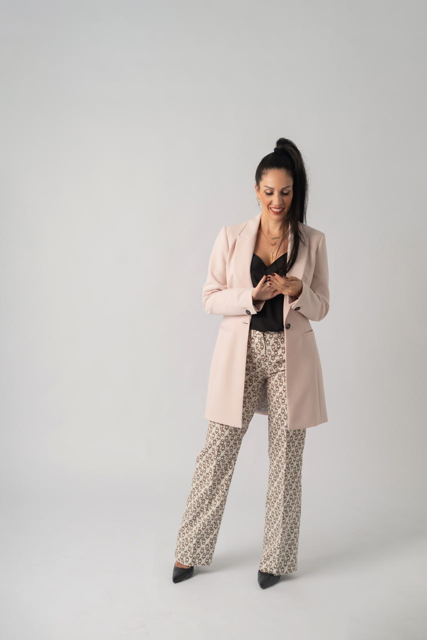 Women’s Long Blazer – Cappuccino Nude