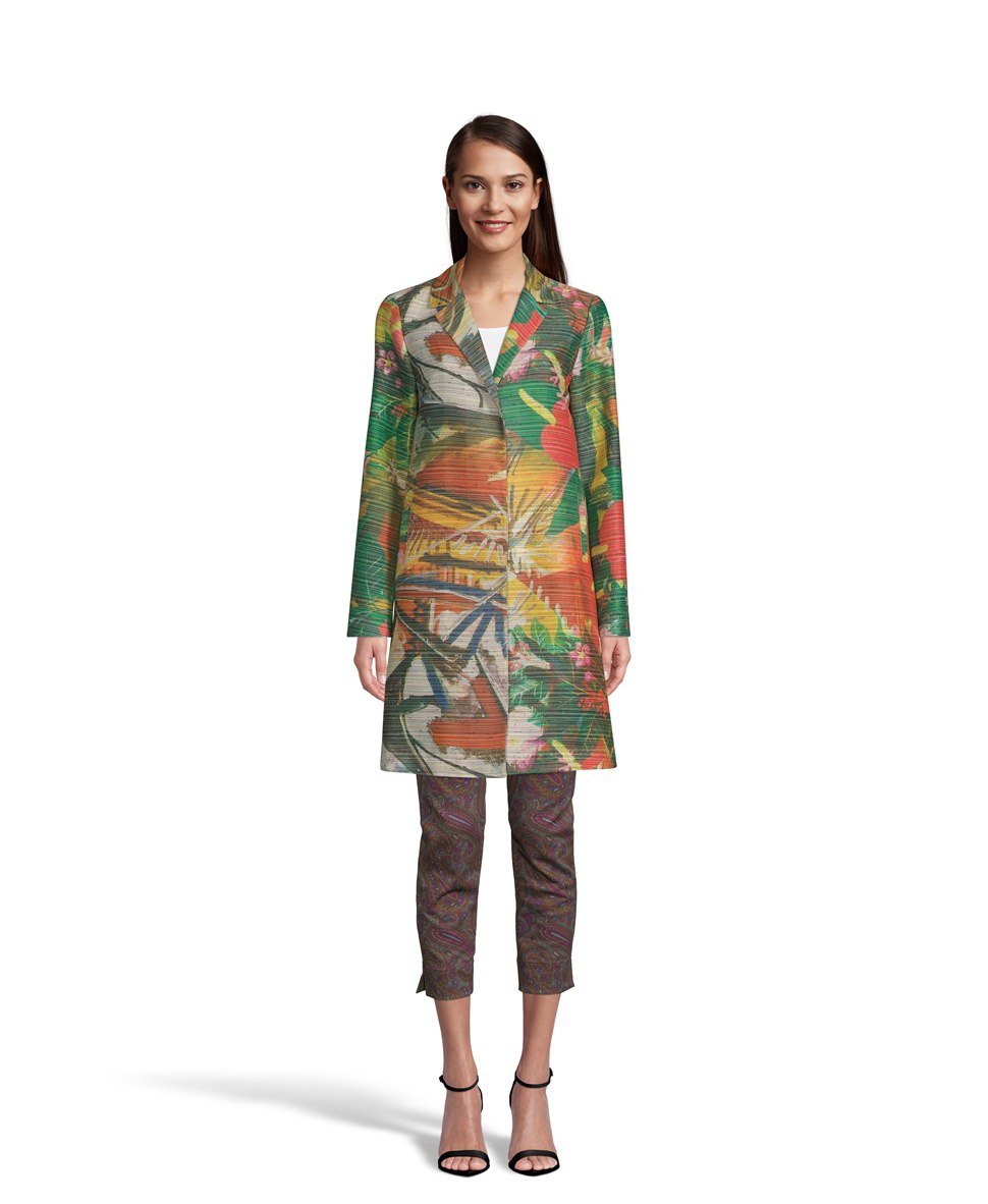 Women’s Summer Coat – Tropical Art Print