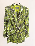 Women’s Light Blazer – Tropical Leaf Print