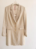 Women’s Long Summer Blazer – Natural Hemp Beige