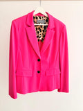 Women’s Short Knit Blazer – Fuchsia Knit