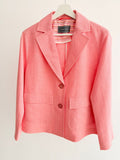 Women’s Short Linen Blazer – Peach Rose Linen