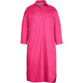 Women’s Silky-Touch Shirt Dress – Pink