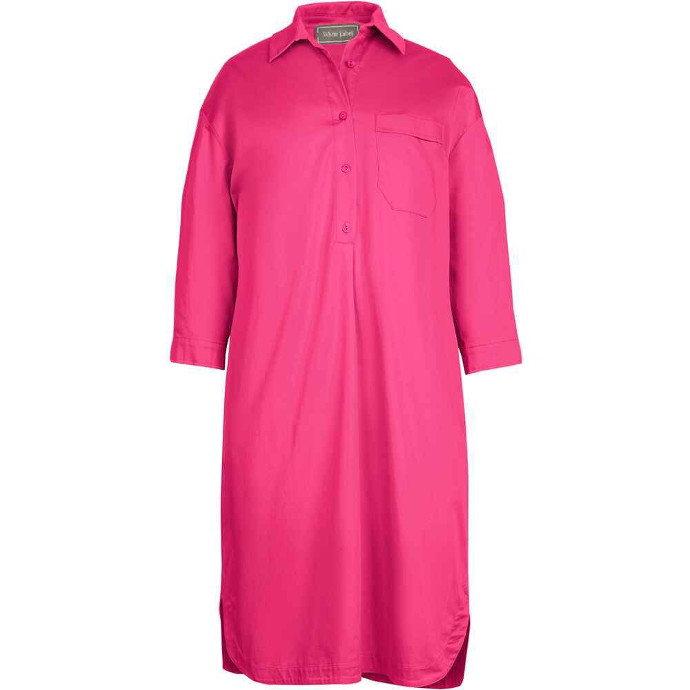Women’s Silky-Touch Shirt Dress – Pink