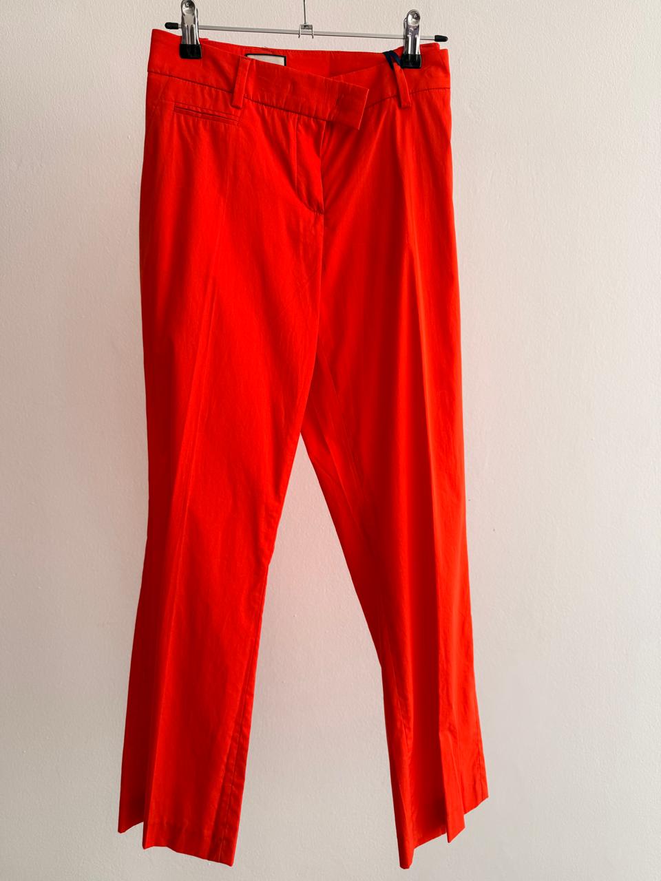 Women’s Lightweight Tailored Pants – Coral Red