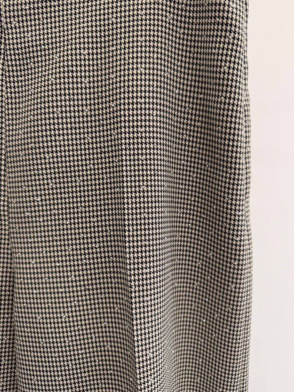 Women’s Straight-Leg Pants – Houndstooth with Rhinestones