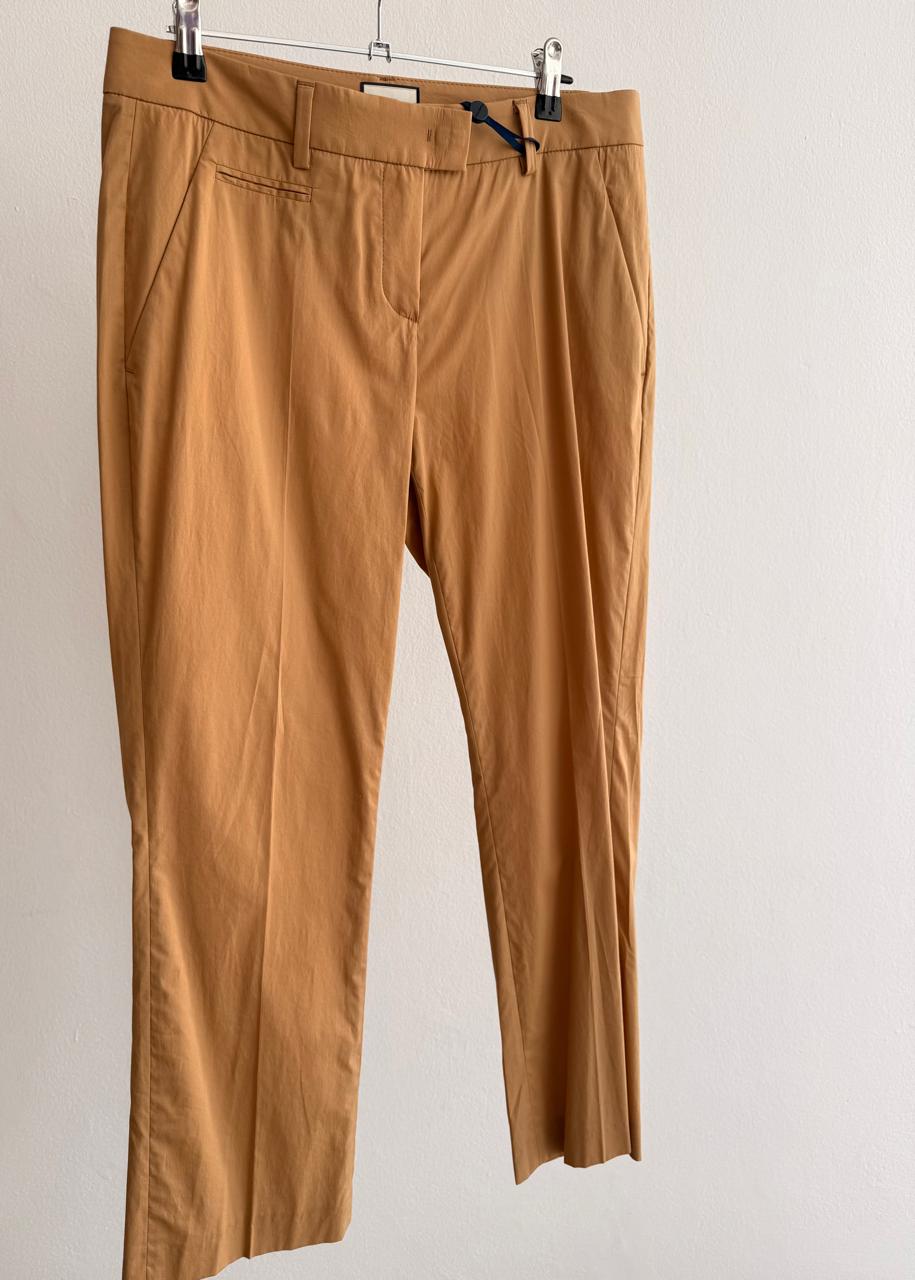 Women’s Cropped Tailored Pants – Camel