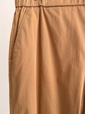 Women’s Wide-Leg Pants with Elastic Waist – Camel