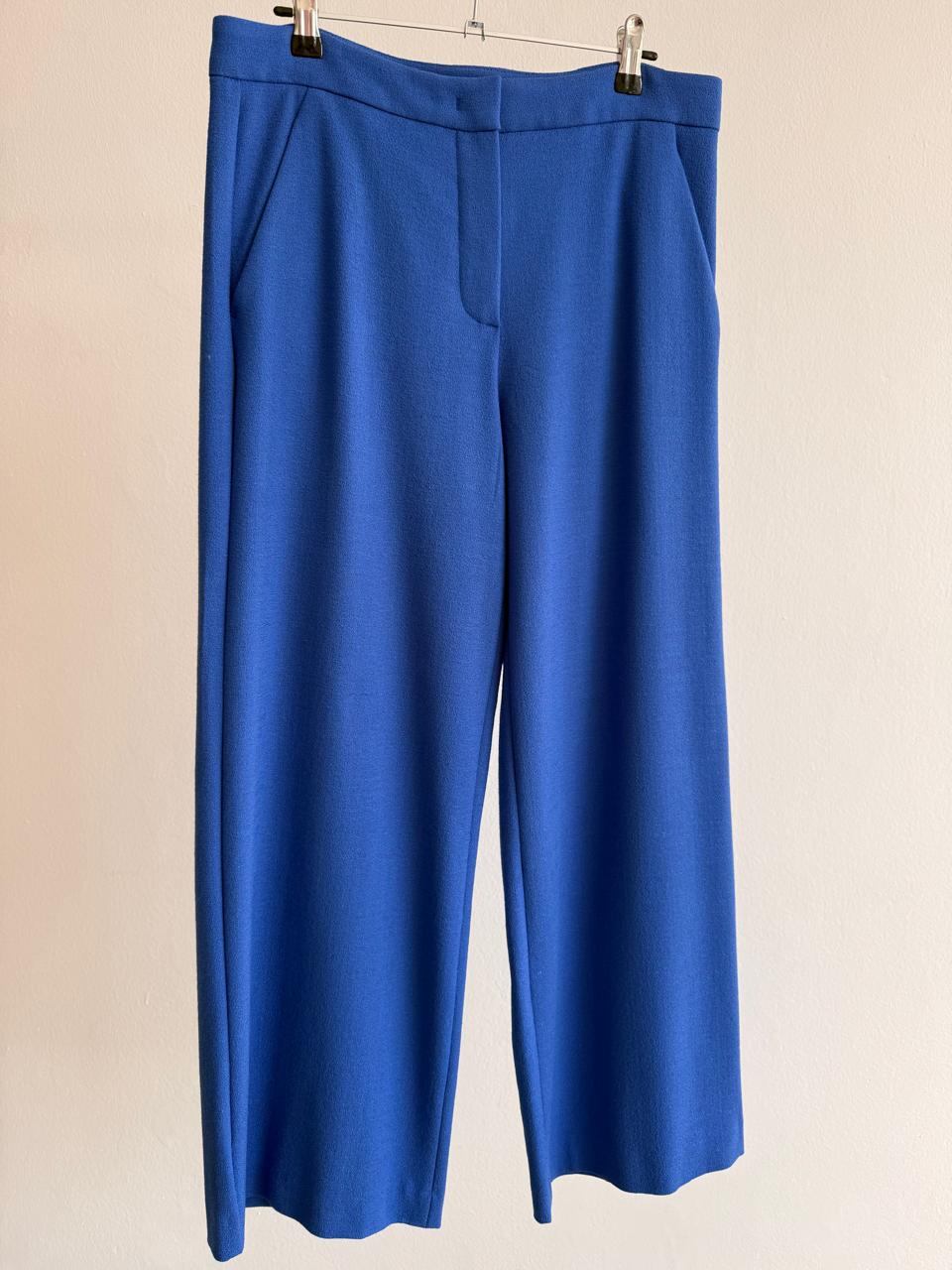 Women’s Full-Length Wide-Leg Pants – Bright Blue